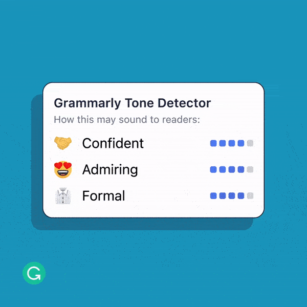 Grammarly tone detector