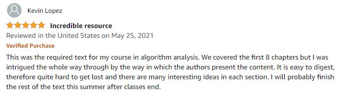 Algorithm Designs Book Review