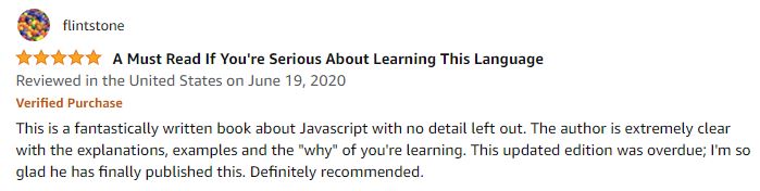 JavaScript the Definitive Guide Review