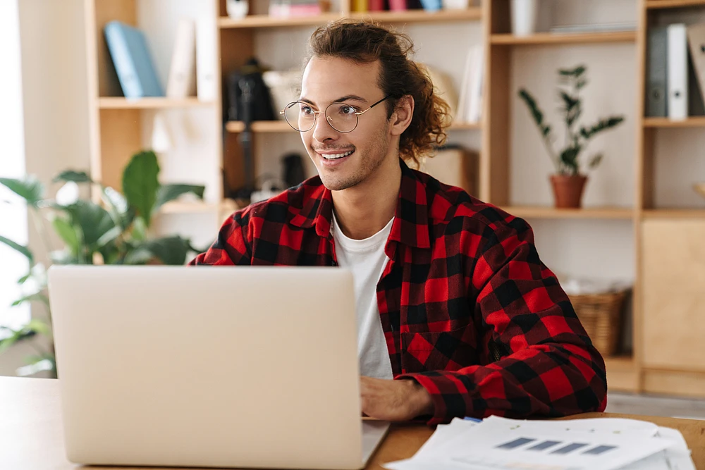 Attractive Programmer at work