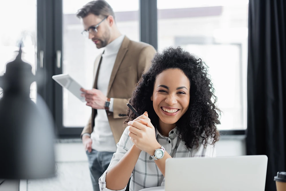 Female Software Engineer at work