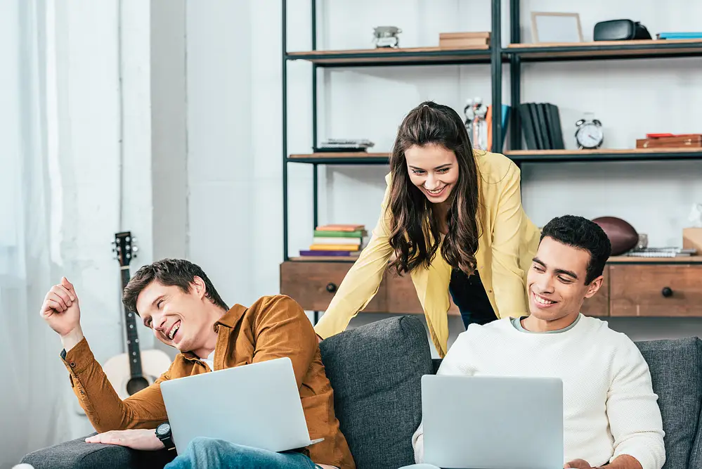 Rich Attractive Programmers working together