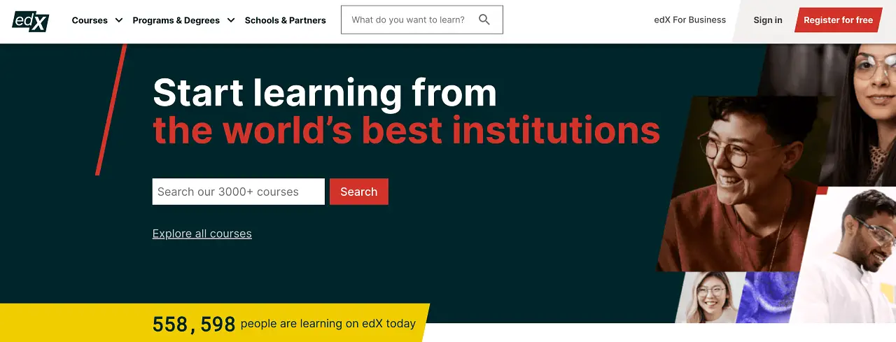 EDX learning platform