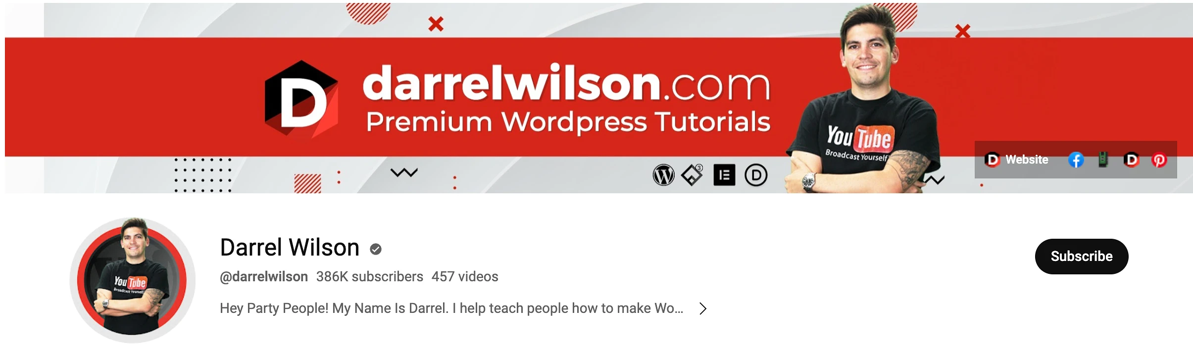 Darrel Wilson - Best Youtube Channels for Learning WordPress