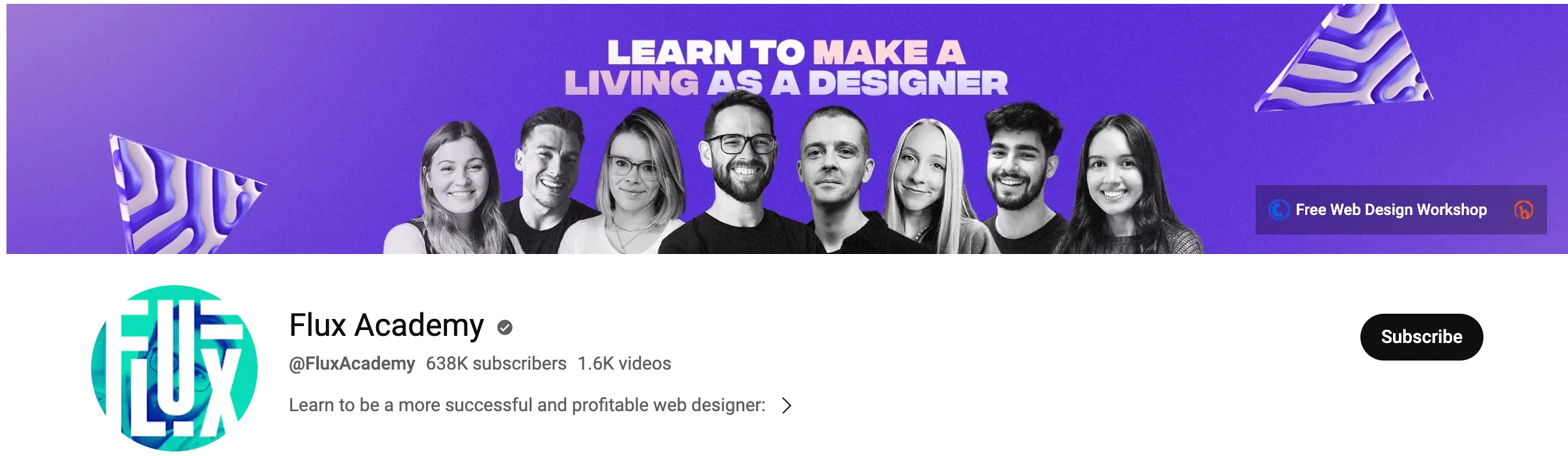 Flux Academy: Best Web Design Youtube Channel