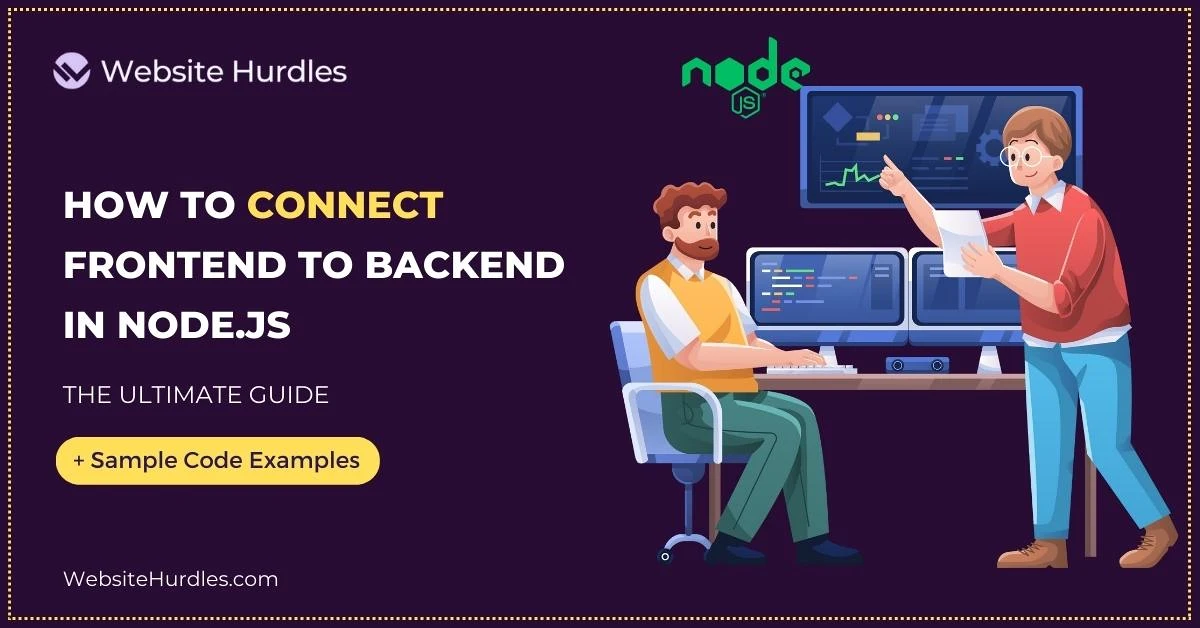 How to connect frontend and backend with node.js