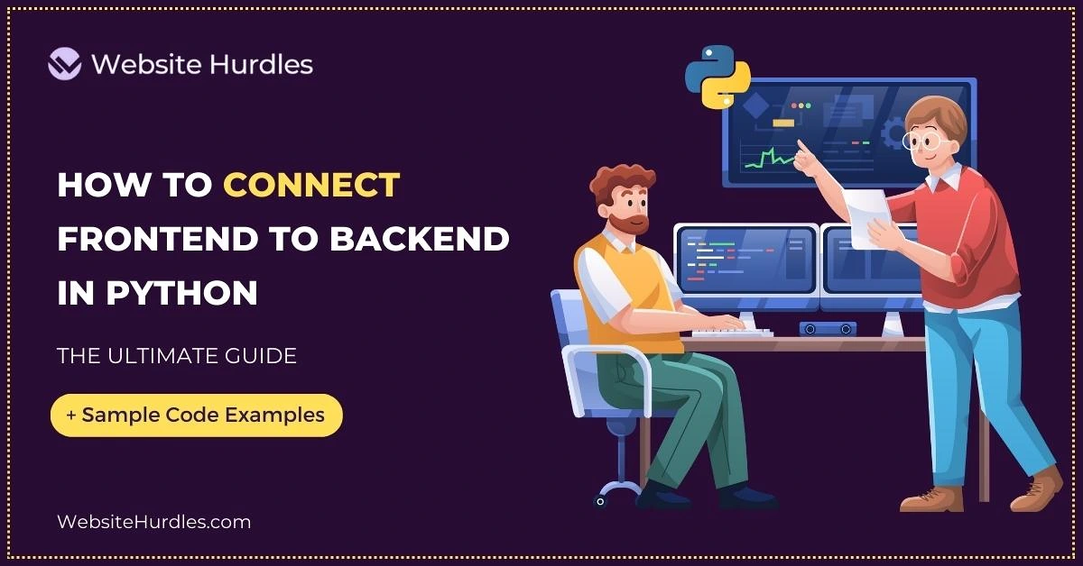 How to connect frontend to backend with Python