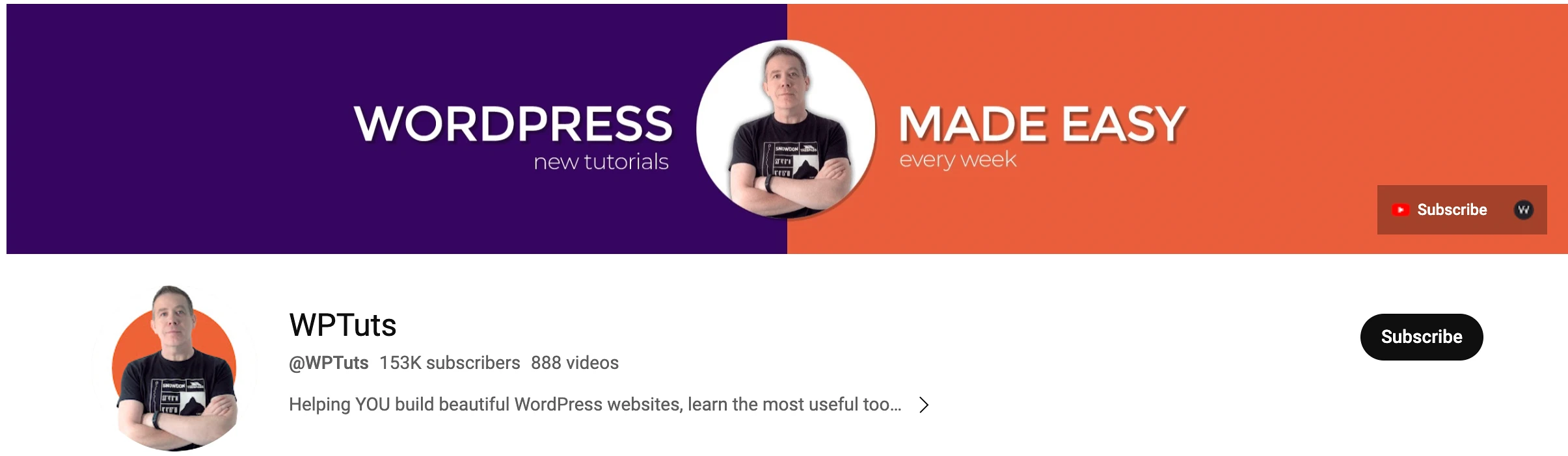 WPTuts - Best Youtube Channels for Learning WordPress